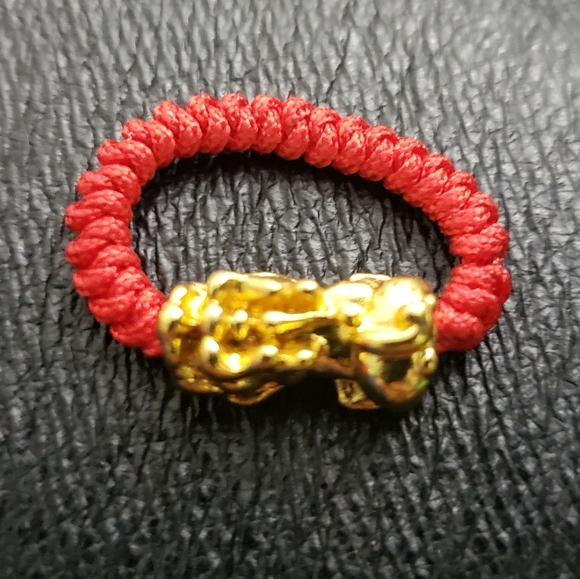 ๐ง NWT Feng Shui Piyao Red Ring Mantra Kabbalah - Picture 5 of 8